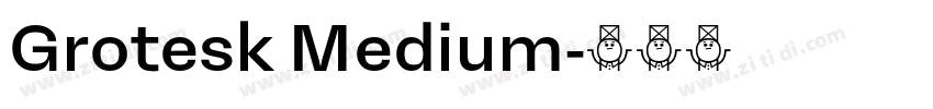 Grotesk Medium字体转换